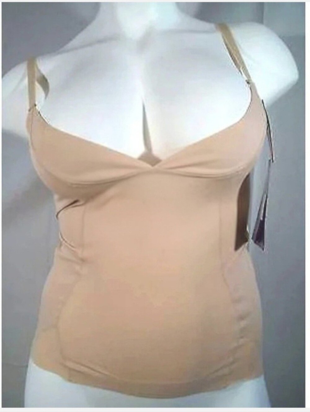 LARGE Dr. Rey's Shapewear Sleeveless Push Up Singlet Medium Control Nude NWOT